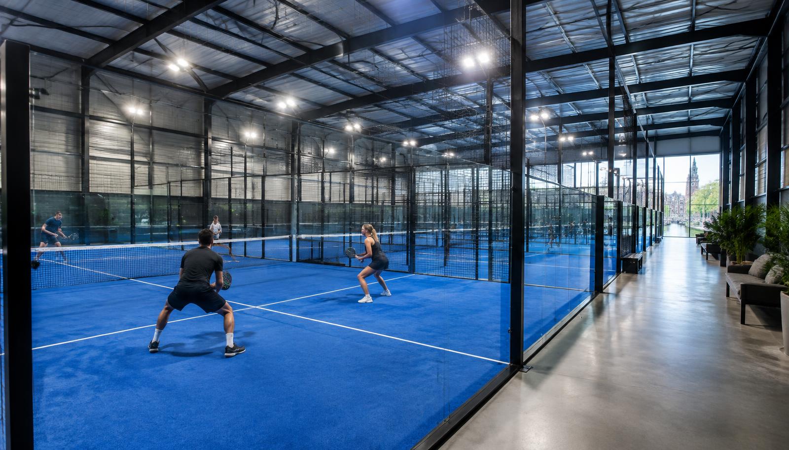 Sfeerbeeld van B. Amsterdam Padel