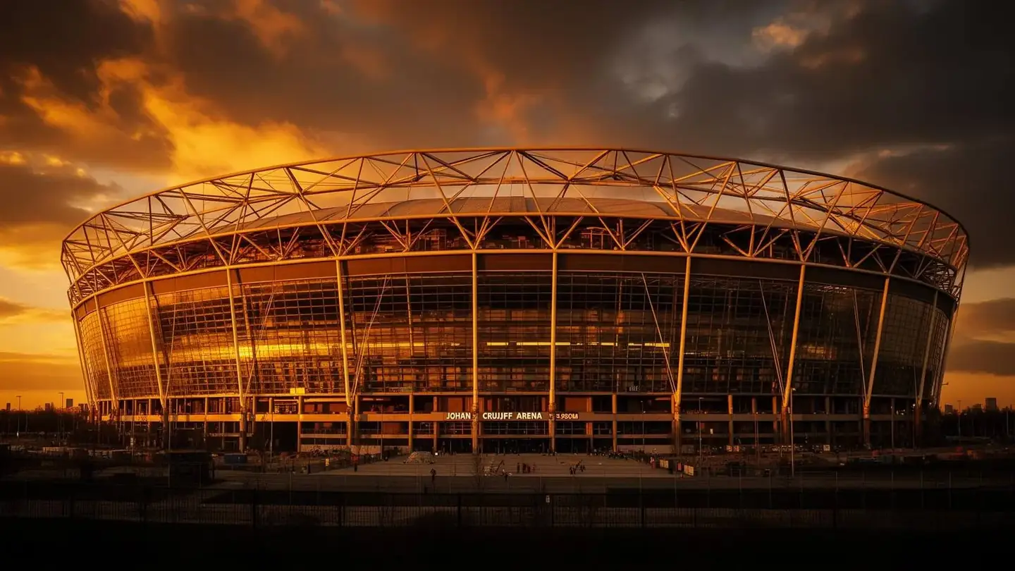 Johan Cruijff ArenA at golden hour